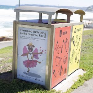 Bins for the beach