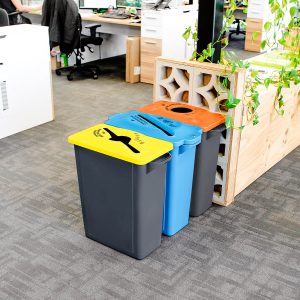 Commercial bin system, Secure paper waste recycling bin, lockable bin