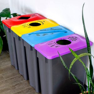 MultiSort Bins Australian Recycled Content, Australian Office Bins, Glass Recycling Bins